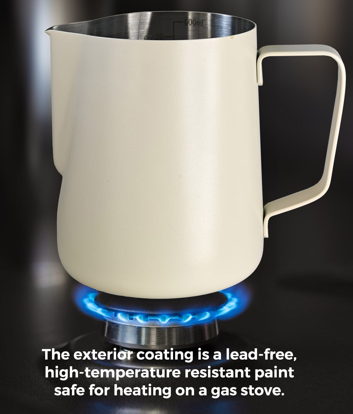 Portable 304 Stainless Steel Camping Pour Over Coffee Maker Kit with 50 Filters 600ml Cream