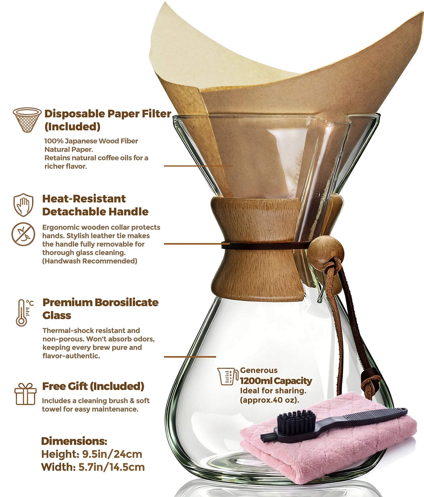 The AGOGO Classic Pour Over: Master Family-Sized Brewing