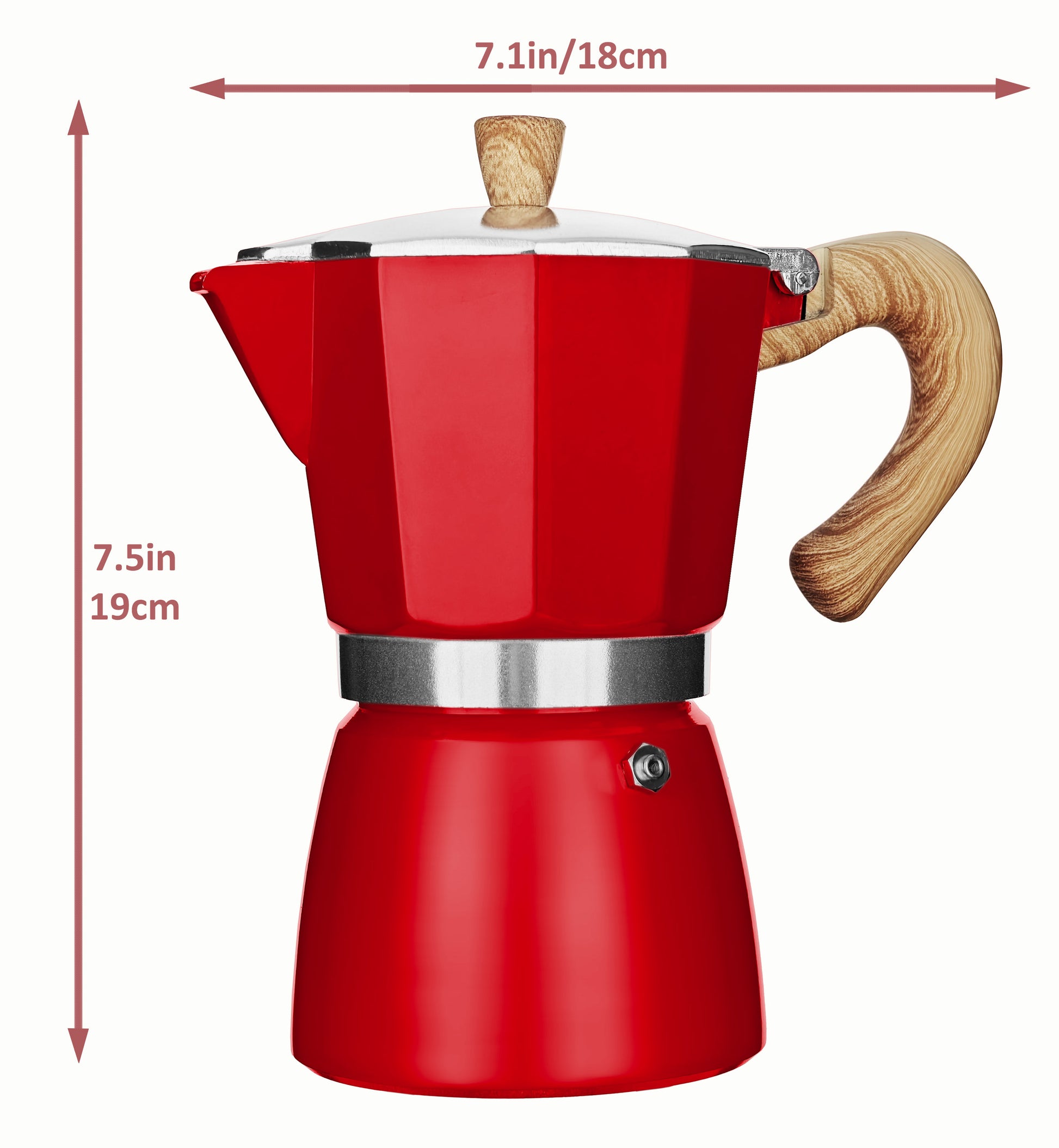 EDM Aluminium Koffiezetapparaat 6 Kops EDM Aluminium Koffiezetapparaat 6 Kops
